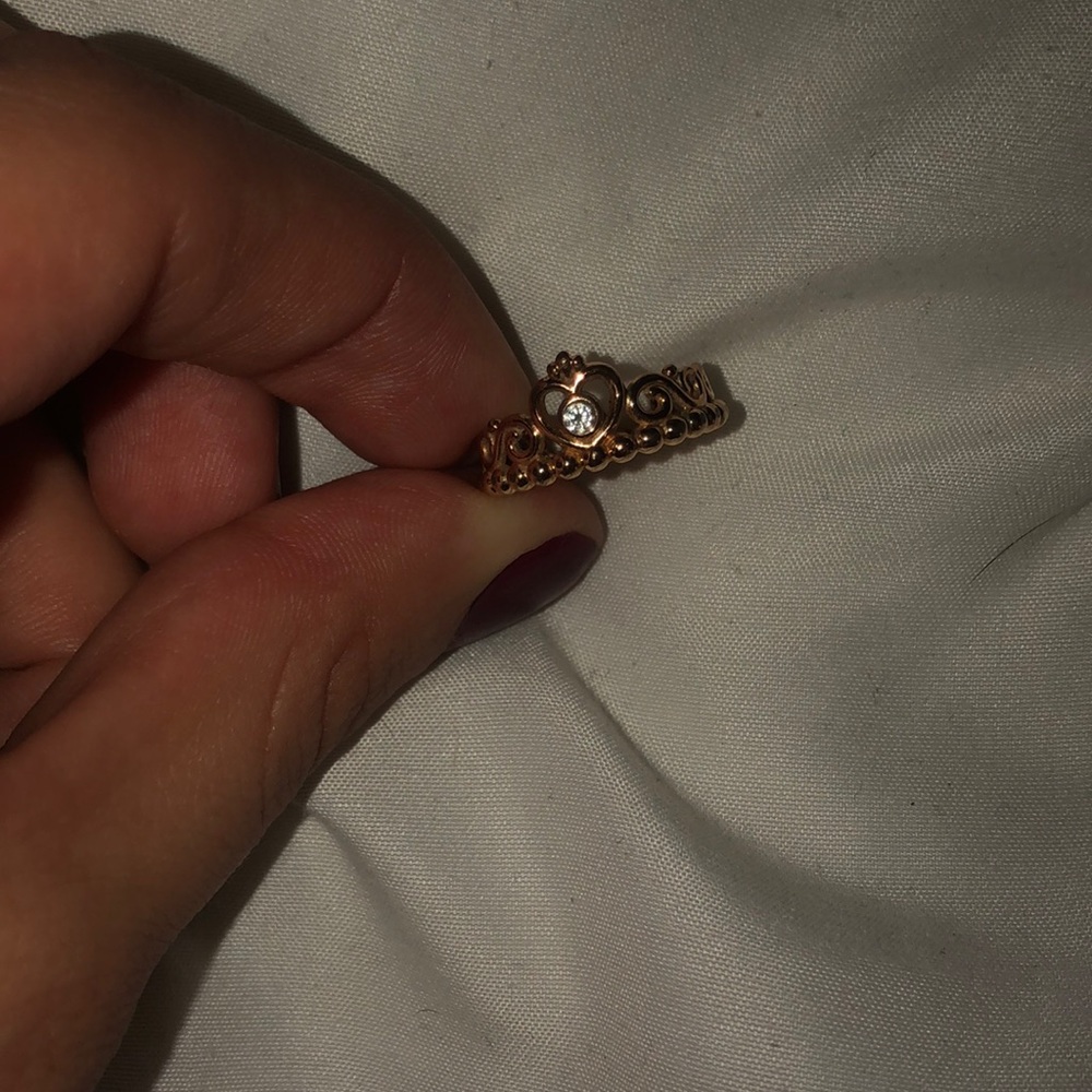Pandora princess ring gold